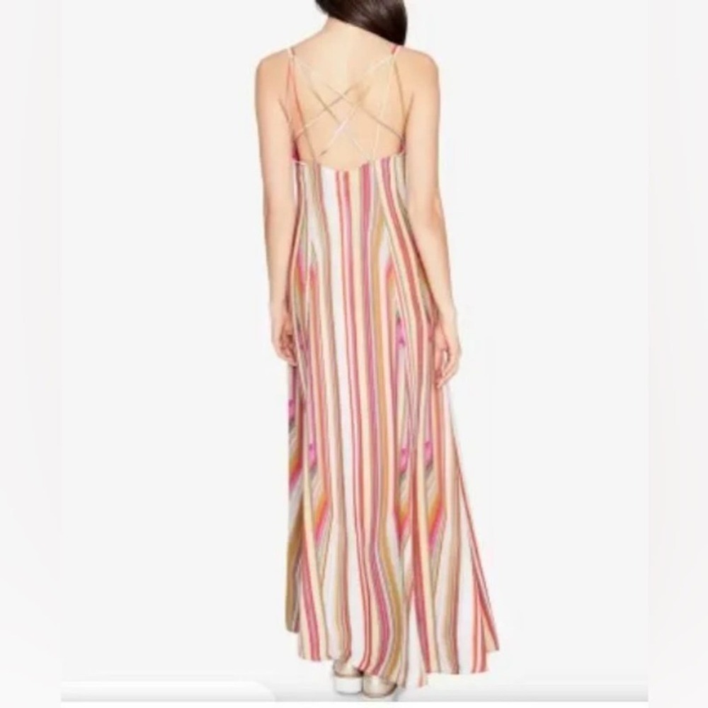 RACHEL Rachel Roy Strappy Striped Maxi Dress 6 - Picture 3 of 10